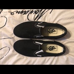 Black slip on vans